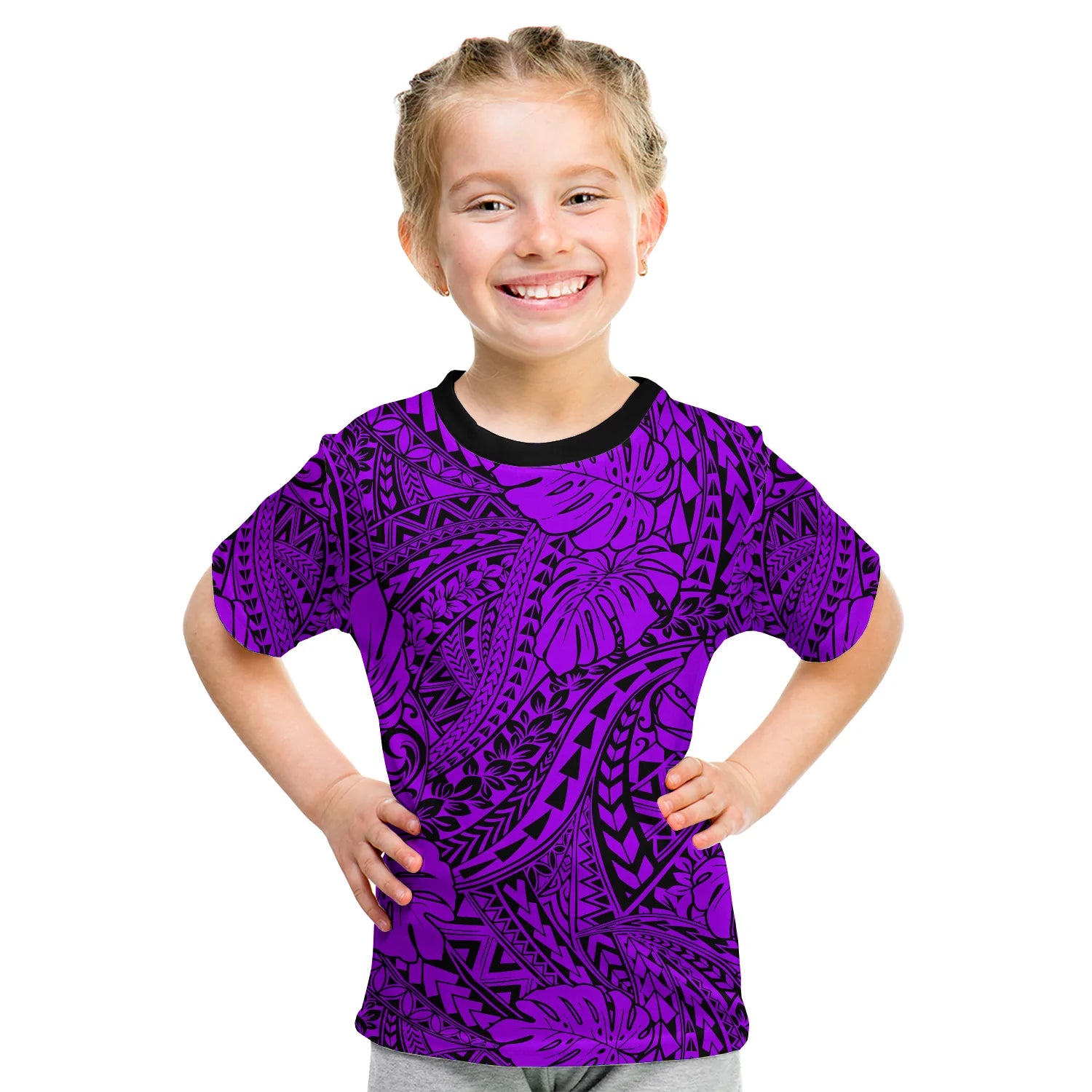(Custom Personalised) Hawaii T Shirt KID Polynesian Tribal Art Ver.03 LT14 Youth XL Size14 - Polynesian Pride