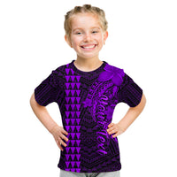 (Custom Personalised) Hawaii T Shirt KID Kakau Kanaka Maoli Combine Polynesian Shark Ver.05 LT14 Youth XL Size14 - Polynesian Pride