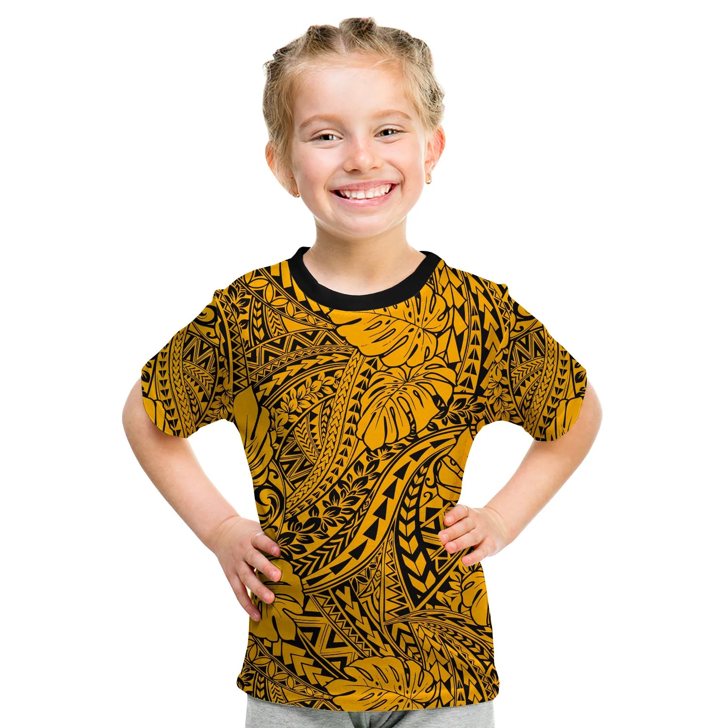 (Custom Personalised) Hawaii T Shirt KID Polynesian Tribal Art Ver.05 LT14 Youth XL Size14 - Polynesian Pride