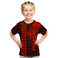 (Custom Personalised) Hawaii T Shirt KID Kakau Kanaka Maoli Combine Polynesian Shark Ver.06 LT14 Youth XL Size14 - Polynesian Pride