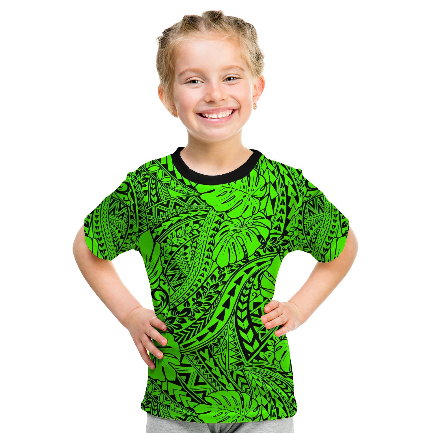 (Custom Personalised) Hawaii T Shirt KID Polynesian Tribal Art Ver.06 LT14 Youth XL Size14 - Polynesian Pride