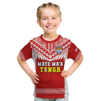 (Custom Text and Number) Tonga Rugby T Shirt Mate Maa Tonga Pacific Ngatu White LT14 - Polynesian Pride