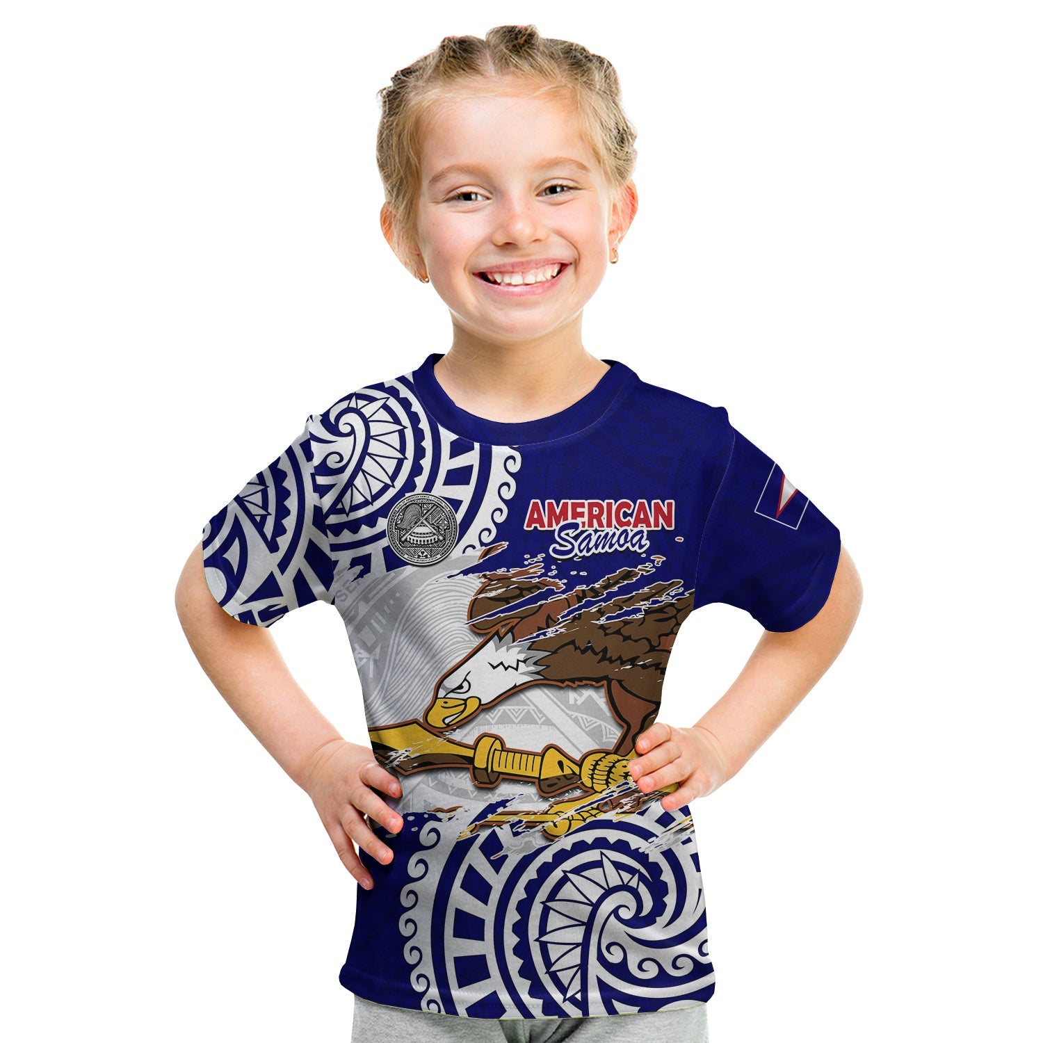 American Samoa Independence Day T Shirt KID Polynesian Special Version LT14 - Polynesian Pride