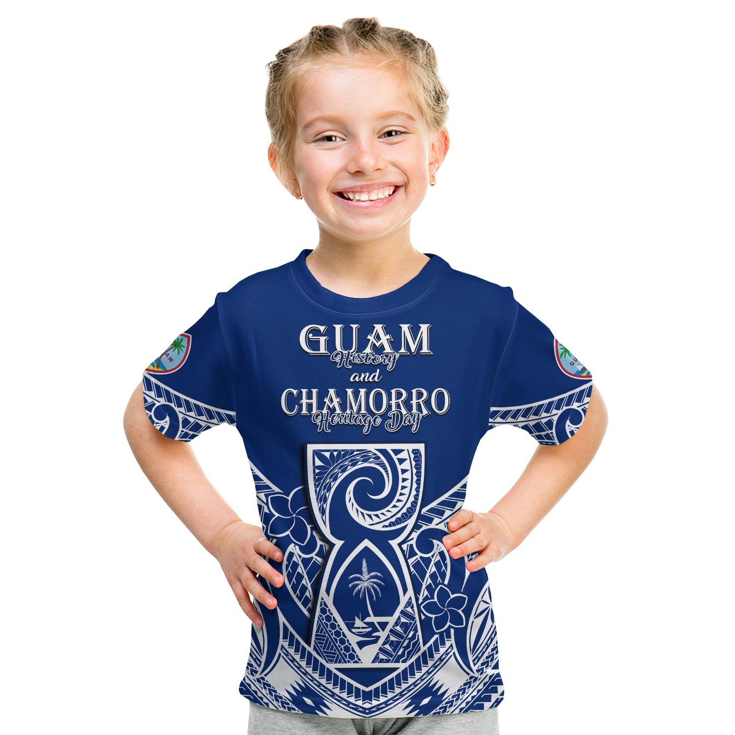 (Custom Personalised) Guam History and Chamorro Heritage Day T Shirt KID Latte Stone Polynesian LT14 - Polynesian Pride