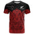 (Custom Text and Number) New Zealand Tiki Rugby T Shirt NZ Maori Koru Pattern Ver.03 LT14 Red - Polynesian Pride