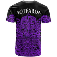 New Zealand Tiki Rugby T Shirt NZ Maori Koru Pattern Ver.04 LT14 - Polynesian Pride
