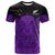 (Custom Text and Number) New Zealand Tiki Rugby T Shirt NZ Maori Koru Pattern Ver.04 LT14 Purple - Polynesian Pride