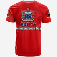 Samoa Independence Day Tribal Tattoo Coat Of Arms T Shirt No.1 LT6 - Polynesian Pride