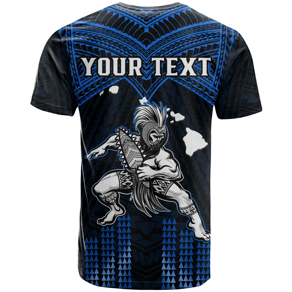 Custom Hawaii T Shirt Hawaiian Warrior With Weapon Polynesian Ver.06 LT14 - Polynesian Pride