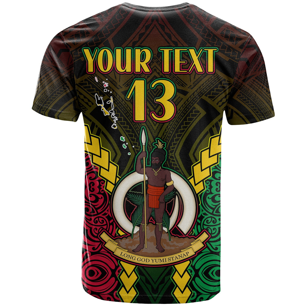 (Custom Text and Number) Vanuatu Indigenous T Shirt Proud To Be Ni Vanuatu Polynesian Pattern LT13 - Polynesian Pride