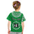 (Custom Text and Number) Rarotonga Cook Islands T Shirt KID Turtle and Map Style Green LT13 - Polynesian Pride