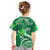 (Custom Personalised) Hawaii Flowers Wave T Shirt KID Kanaka Maoli Green Polynesian LT13 - Polynesian Pride