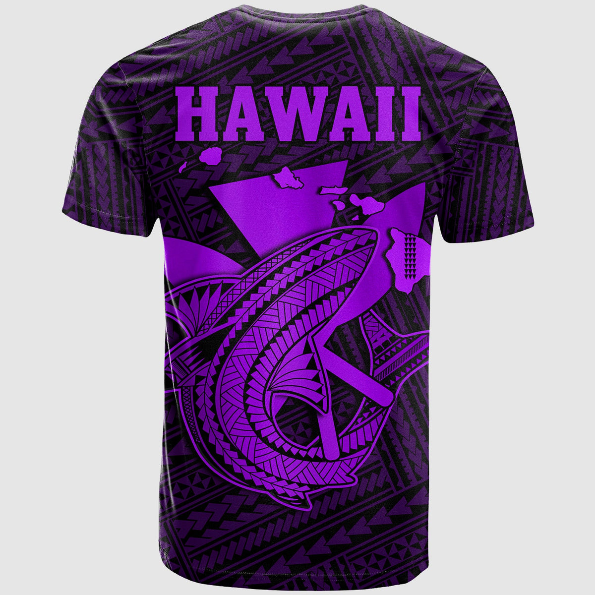 Custom Hawaii T Shirt Kakau Kanaka Maoli Combine Polynesian Shark Ver.05 LT14 - Polynesian Pride
