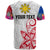 Custom Philippines T Shirt Sun Filipino Polynesian mix Flowers Special Vibe LT13 - Polynesian Pride