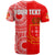 Custom Kolisi Tonga High School T Shirt Tongan Ngatu Pattern LT14 - Polynesian Pride