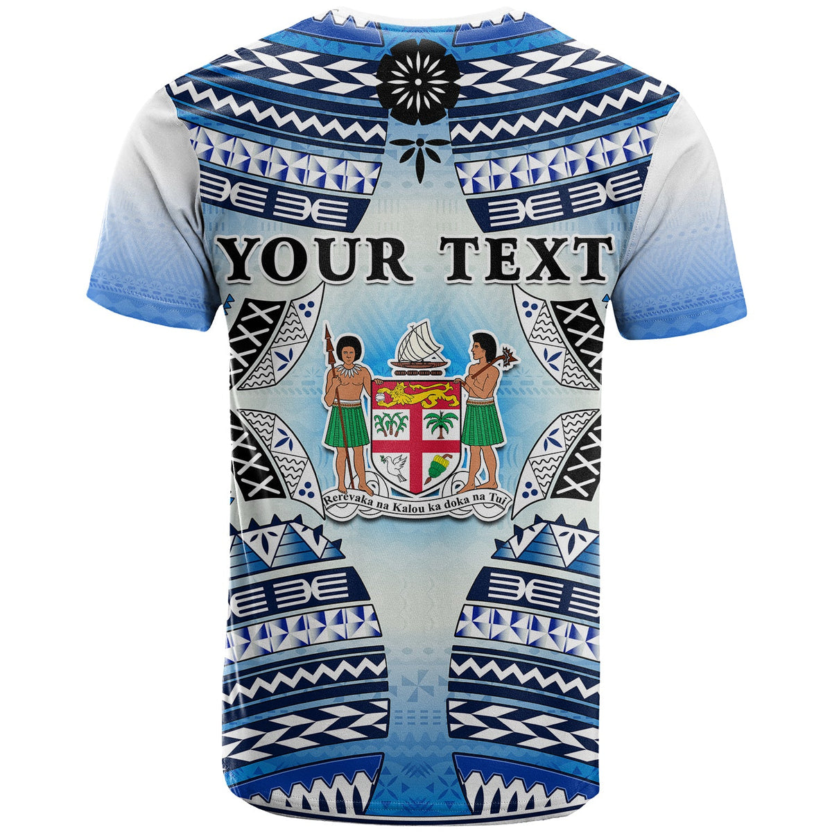 Custom Text and Number Fiji T Shirt Kaiviti Fijian Special Tapa Pattern LT14 - Polynesian Pride