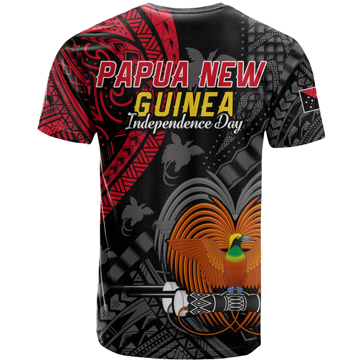 Papua New Guinea T Shirt Raggiana Birds Of Paradise Happy 47th Independence Day LT13 - Polynesian Pride
