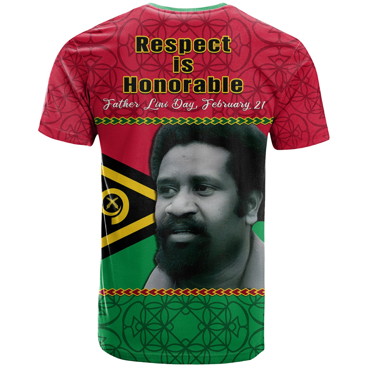 Vanuatu T Shirt Vanuatuan Flag Sand Drawing Happy Father Lini Day LT14 - Polynesian Pride