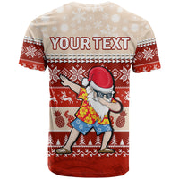 Custom Hawaii Mele Kalikimaka T Shirt Dabbing Santa Red Merry Christmas LT14 - Polynesian Pride