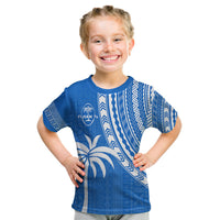 Fiji Rugby Sevens T Shirt KID Fijian 7s Tapa Polynesian Blue Ver.01 LT13 Youth XL Size14 - Polynesian Pride