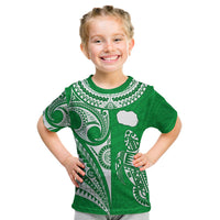 Rarotonga Cook Islands T Shirt Turtle and Map Style Green LT13 - Polynesian Pride