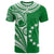 Cook Islands Tatau T Shirt Symbolize Passion Stars Version Green LT13 Green - Polynesian Pride