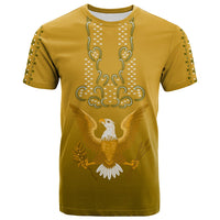 Philippines T Shirt Sun Filipino Gold Barong LT13 Gold - Polynesian Pride