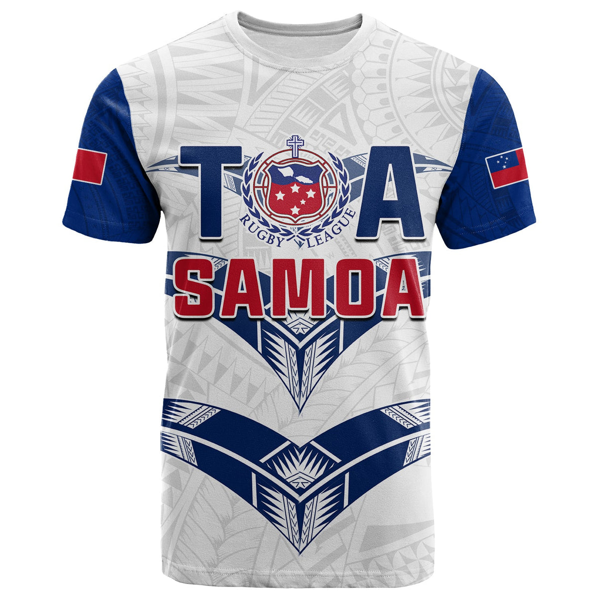Toa Samoa Rugby T Shirt Siamupini Proud White LT13 White - Polynesian Pride