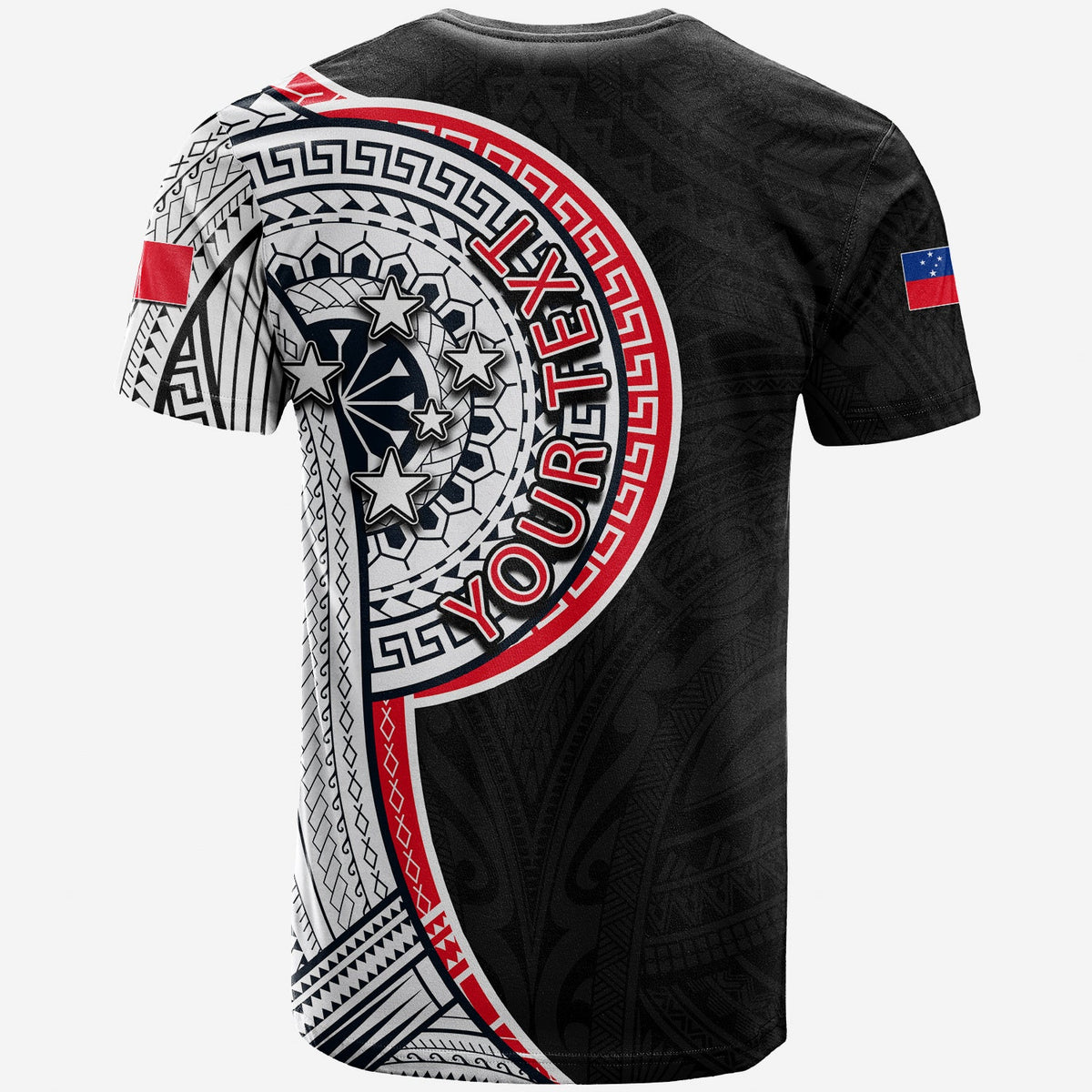 Custom Samoa Tribal Tattoo T Shirt No.4 LT6 - Polynesian Pride