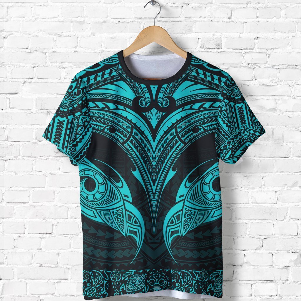 New Zealand The Mana Maori T Shirt Blue Unisex Black - Polynesian Pride