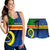 (Custom Personalised) Vanuatu Tafea Province Day Combo Racerback Tank and Women Short Tafea Flag Color Style LT9 Blue - Polynesian Pride