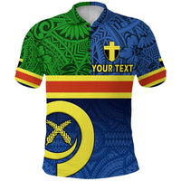 Custom Vanuatu Tafea Province Day Polo Shirt Tafea Flag Color Style LT9 Blue - Polynesian Pride