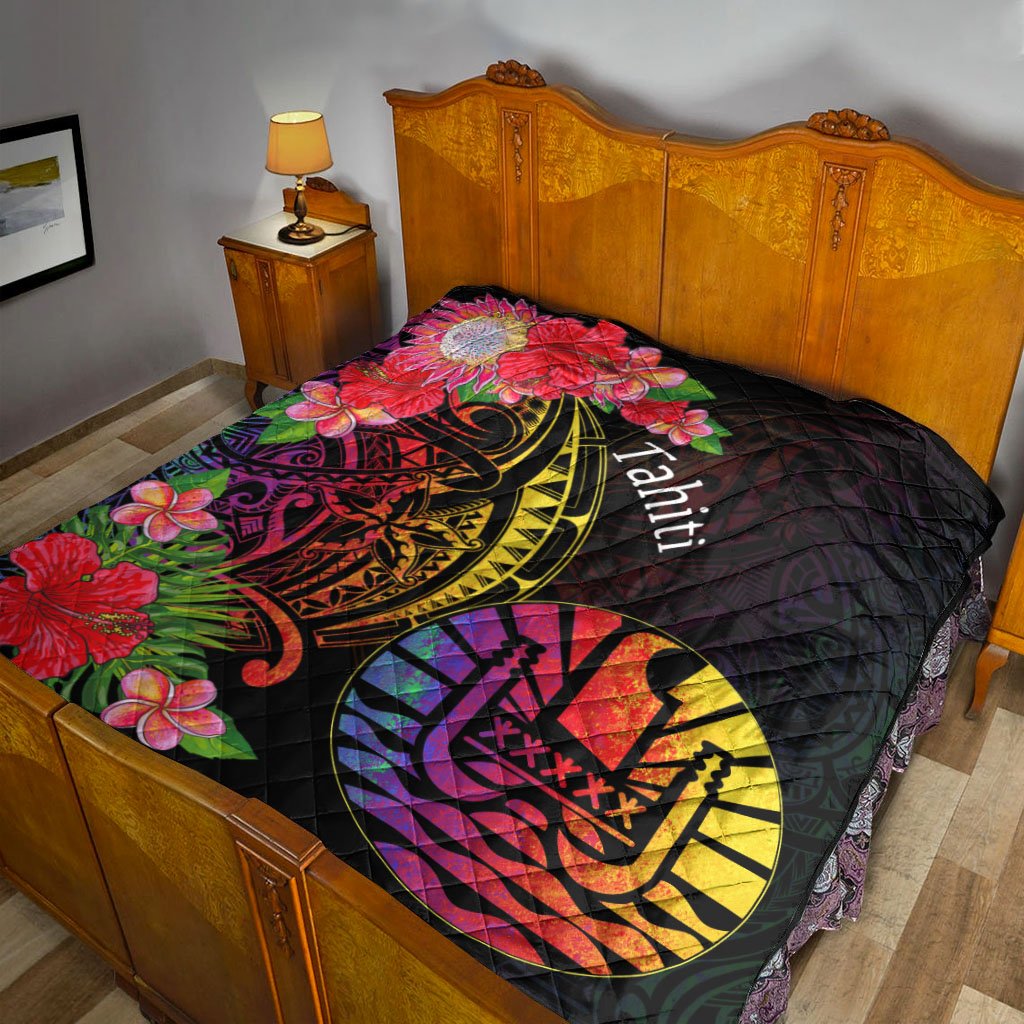 Tahiti Premium Quilt - Tropical Hippie Style - Polynesian Pride