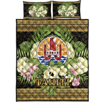 Tahiti Quilt Bed Set - Polynesian Gold Patterns Collection - Polynesian Pride