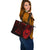 Tahiti Leather Tote - Red Color Cross Style - Polynesian Pride