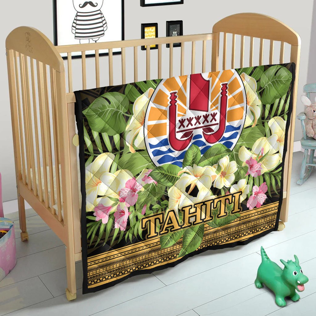 Tahiti Premium Quilt - Polynesian Gold Patterns Collection - Polynesian Pride