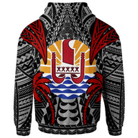 Tahiti Hoodie Blood Runs Through My Veins Style Flag - Polynesian Pride