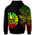 Tahiti Custom Personalized Zip up Hoodie Flash Style Reggae - Polynesian Pride