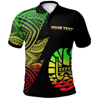 Tahiti Custom Polo Shirt Flash Style Reggae Unisex Reggae - Polynesian Pride