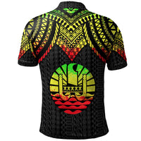Tahiti Custom Polo Shirt Polynesian Armor Style Reagge - Polynesian Pride