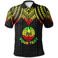 Tahiti Custom Polo Shirt Polynesian Armor Style Reagge Unisex Reggae - Polynesian Pride