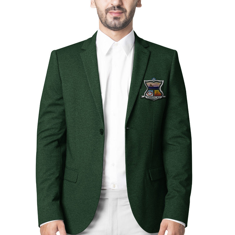 Tonga Takuilau College Blazer Original Style - Green LT8 Unisex Green - Polynesian Pride