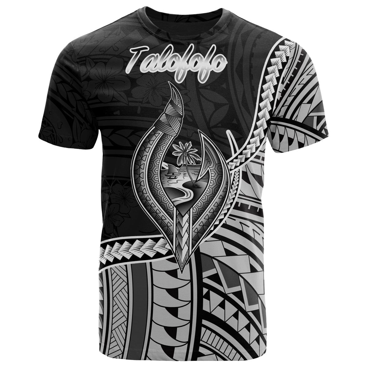 Guam T Shirt Talofofo Polynesian Patterns Unisex Black - Polynesian Pride