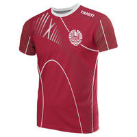 Tahiti T Shirt Tahiti Flag Unisex Red - Polynesian Pride