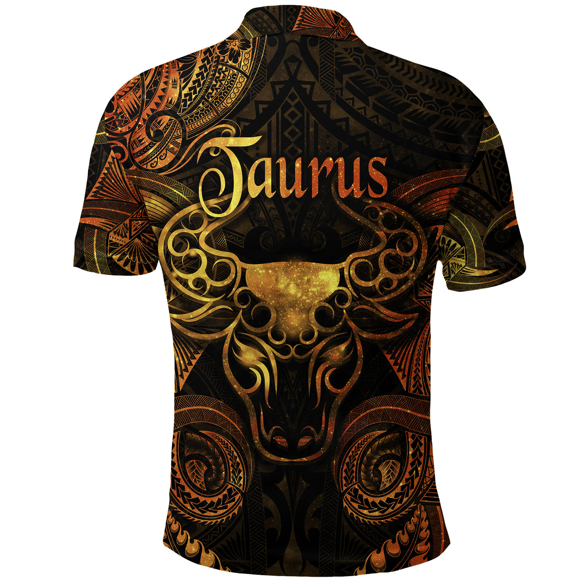 Taurus Zodiac Polynesian Polo Shirt Unique Style Gold LT8 - Polynesian Pride