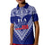 (Customize Personalize) Toa Samoa RLS Warriors Siva Tau Polo Shirt KID LT7 Kid Blue - Polynesian Pride