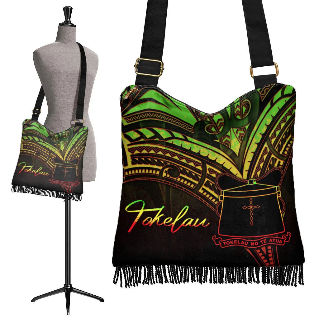 Tokelau Boho Handbag - Reggae Color Cross Style - Polynesian Pride