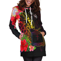 Tokelau Hoodie Dress - Tropical Hippie Style - Polynesian Pride