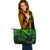 Tokelau Leather Tote - Green Color Cross Style - Polynesian Pride