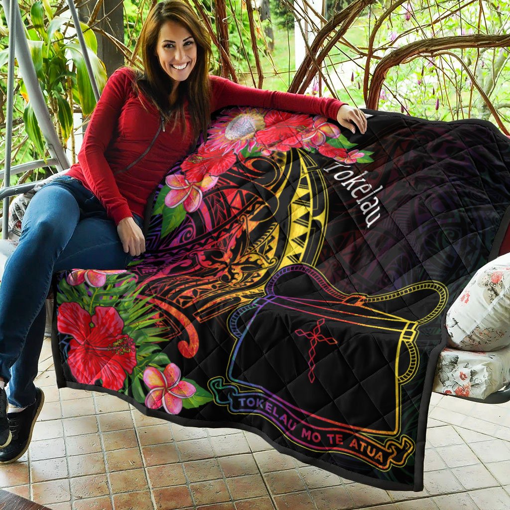 Tokelau Premium Quilt - Tropical Hippie Style - Polynesian Pride